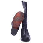 Roberto Cavalli black tall leather boots