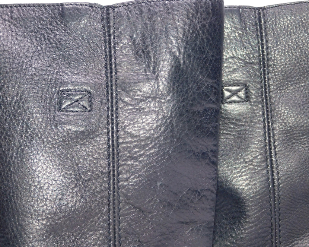 Roberto Cavalli black tall leather boots