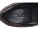Dior brown leather loafers