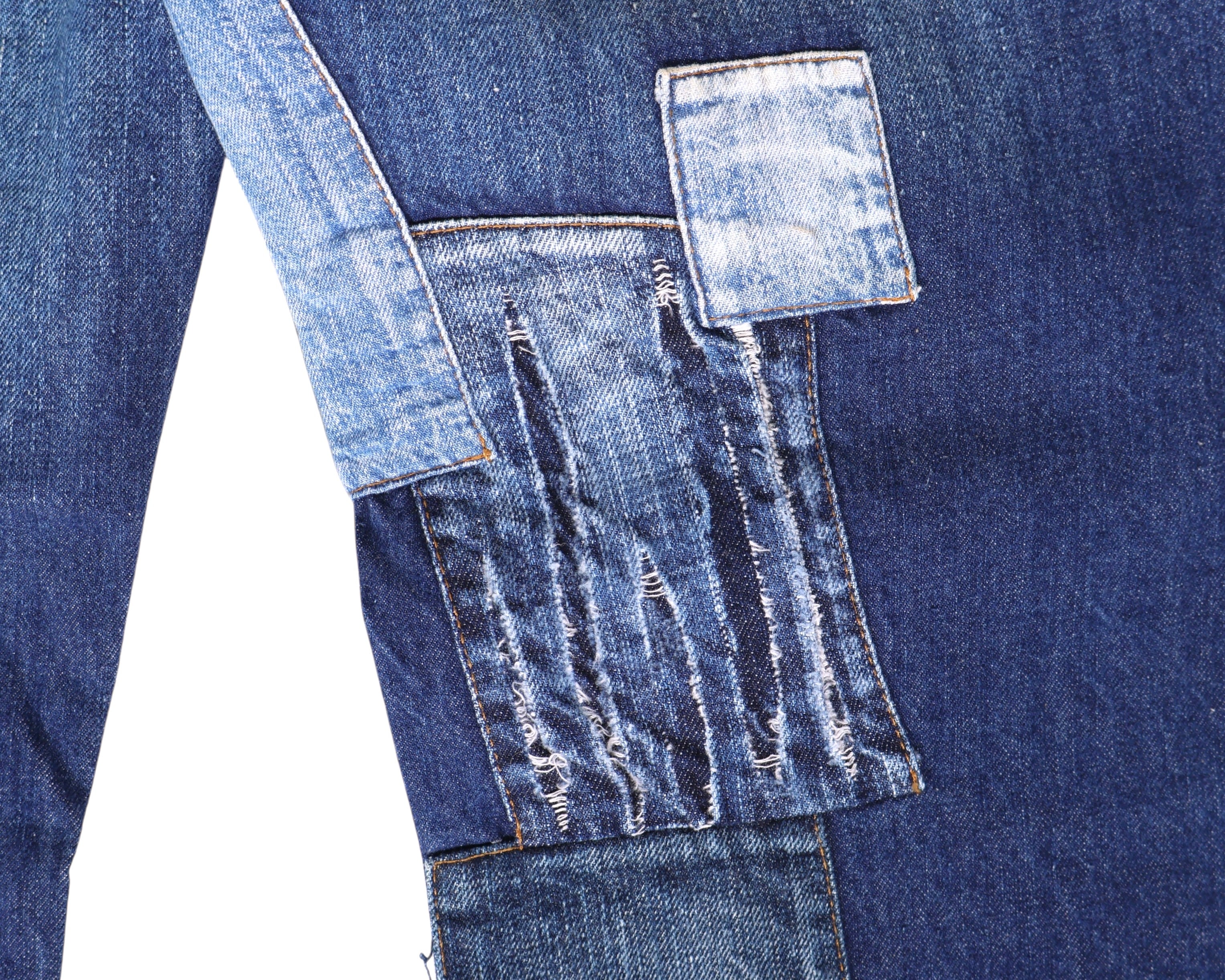 Ra-re patchwork jeans