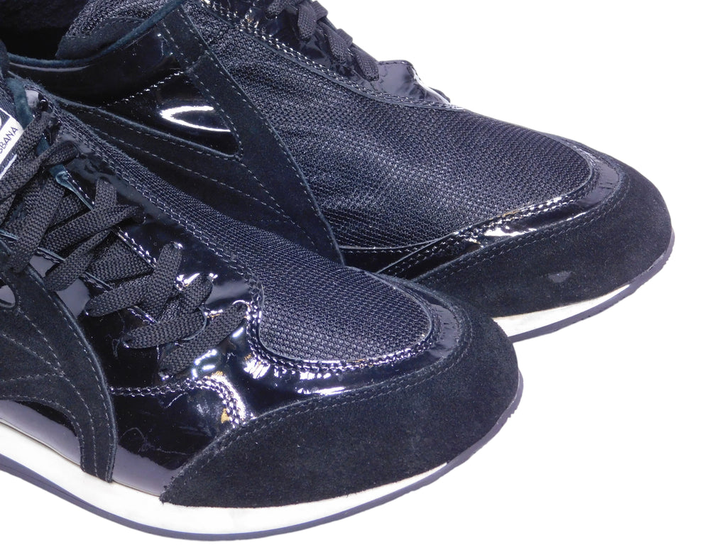 Dolce Gabbana leather suede sneakers shoes