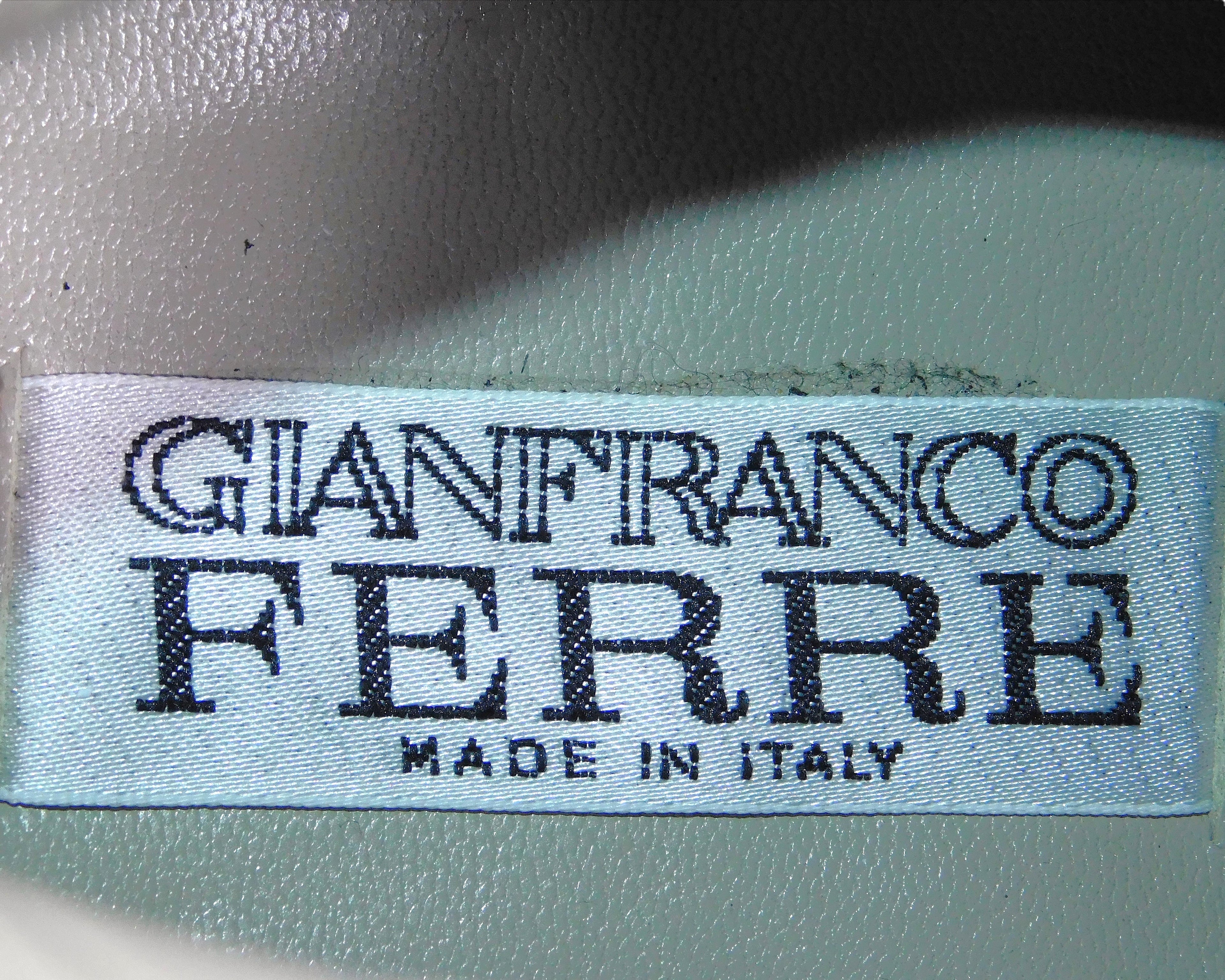 Gianfranco Ferre black leather shoes