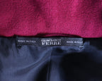 Gianfranco Ferre dark red leather jacket