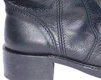Roberto Cavalli black tall leather boots