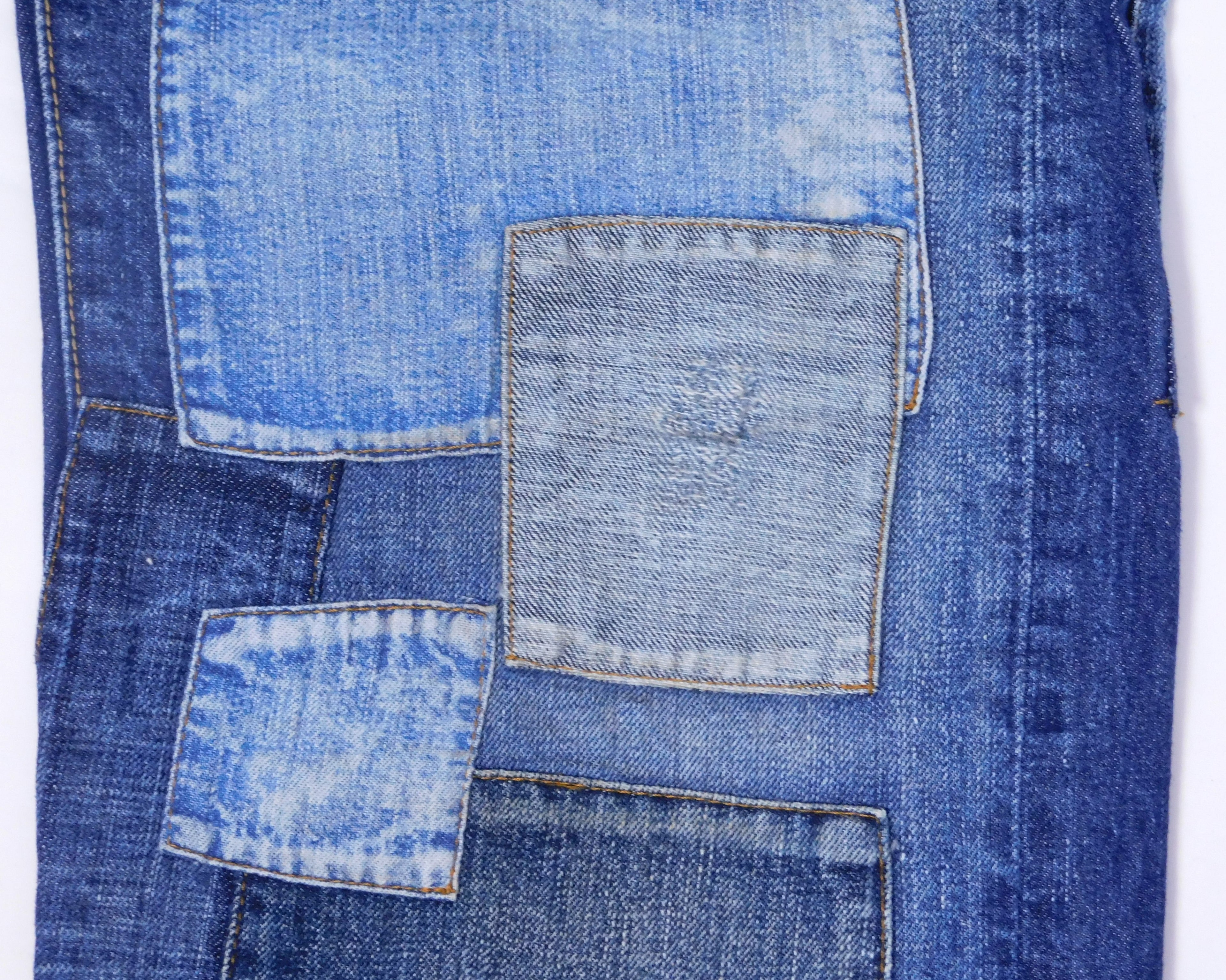 Ra-re patchwork jeans