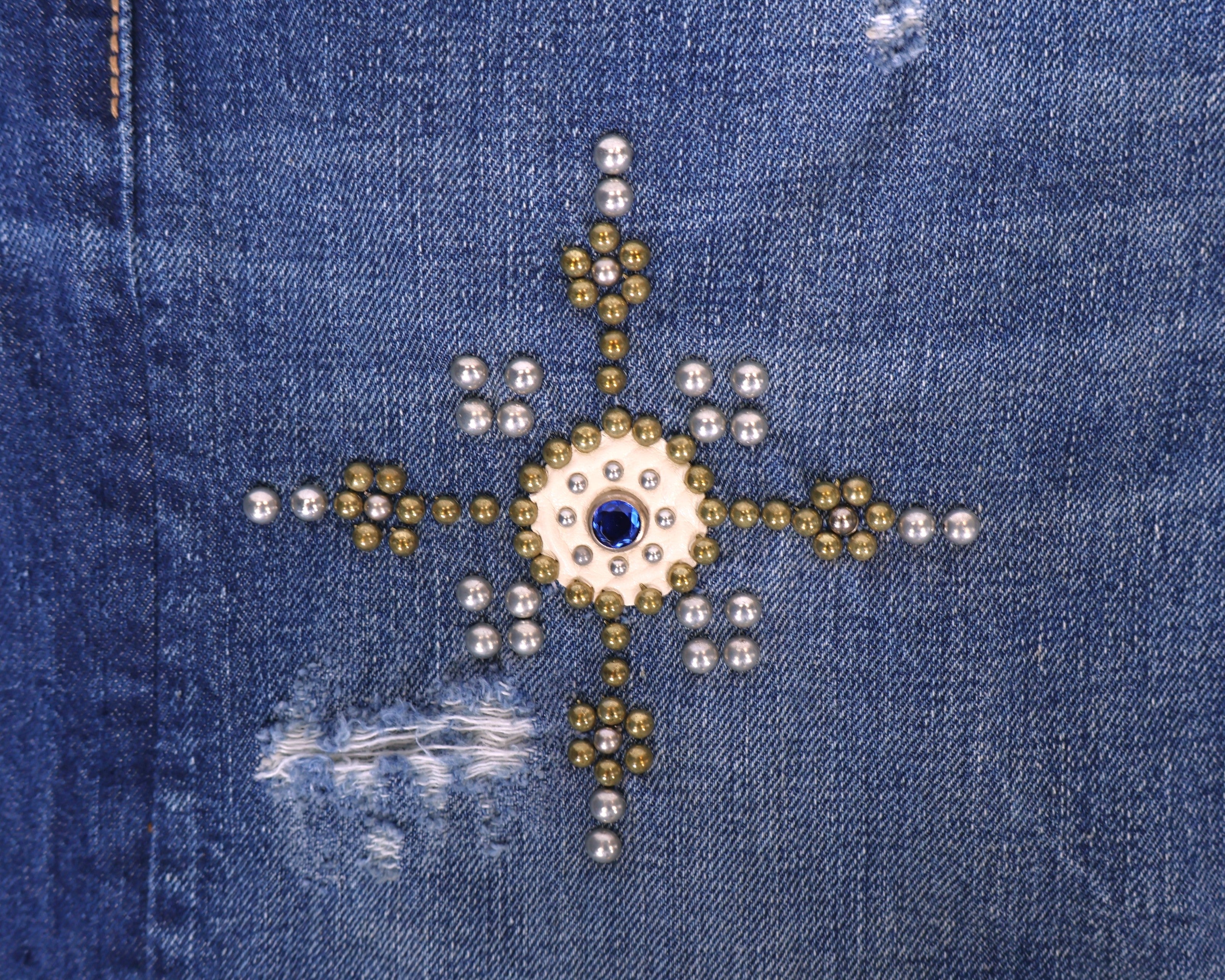 Ra-re patchwork jeans