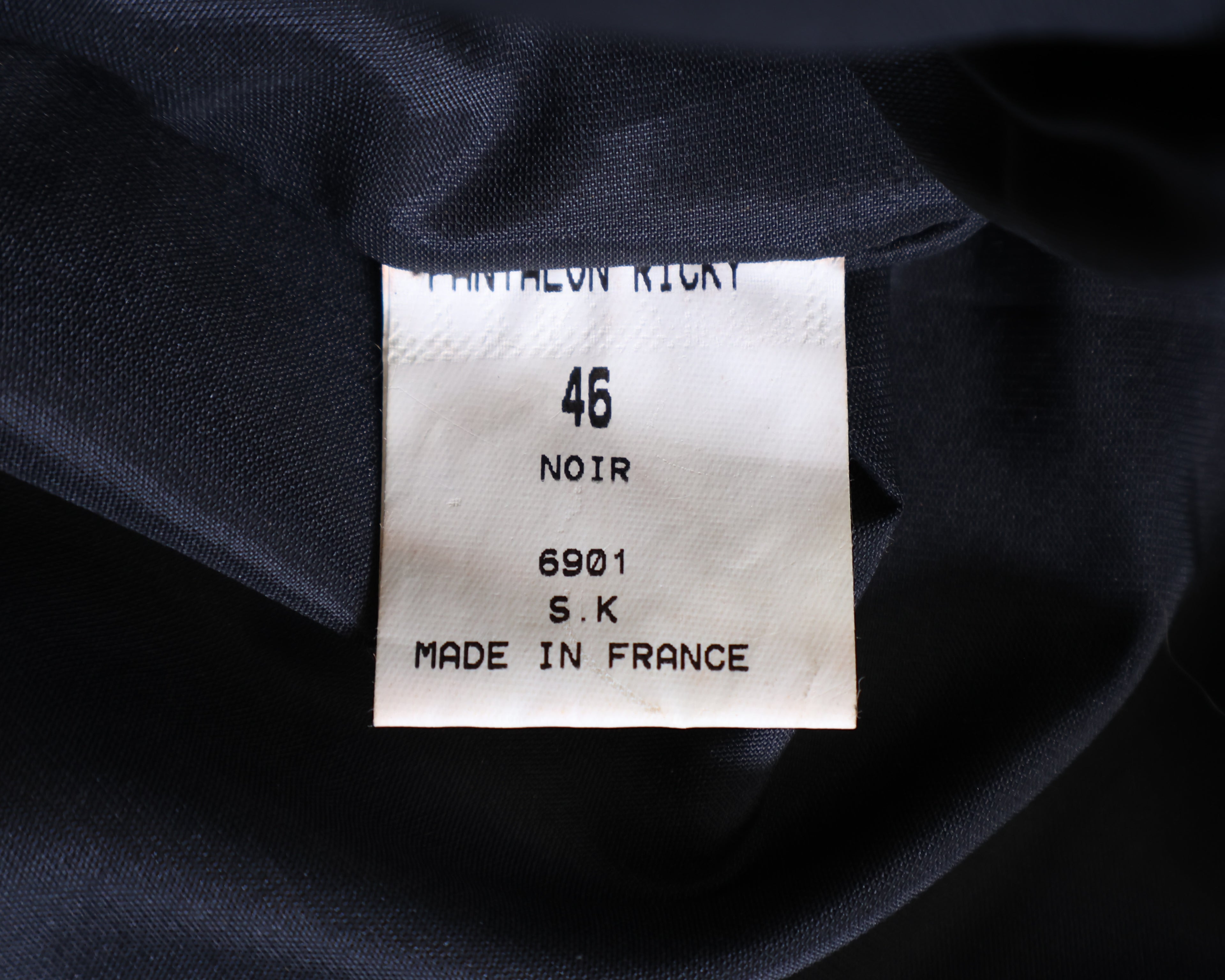 Vent Couvert black calfskin pants