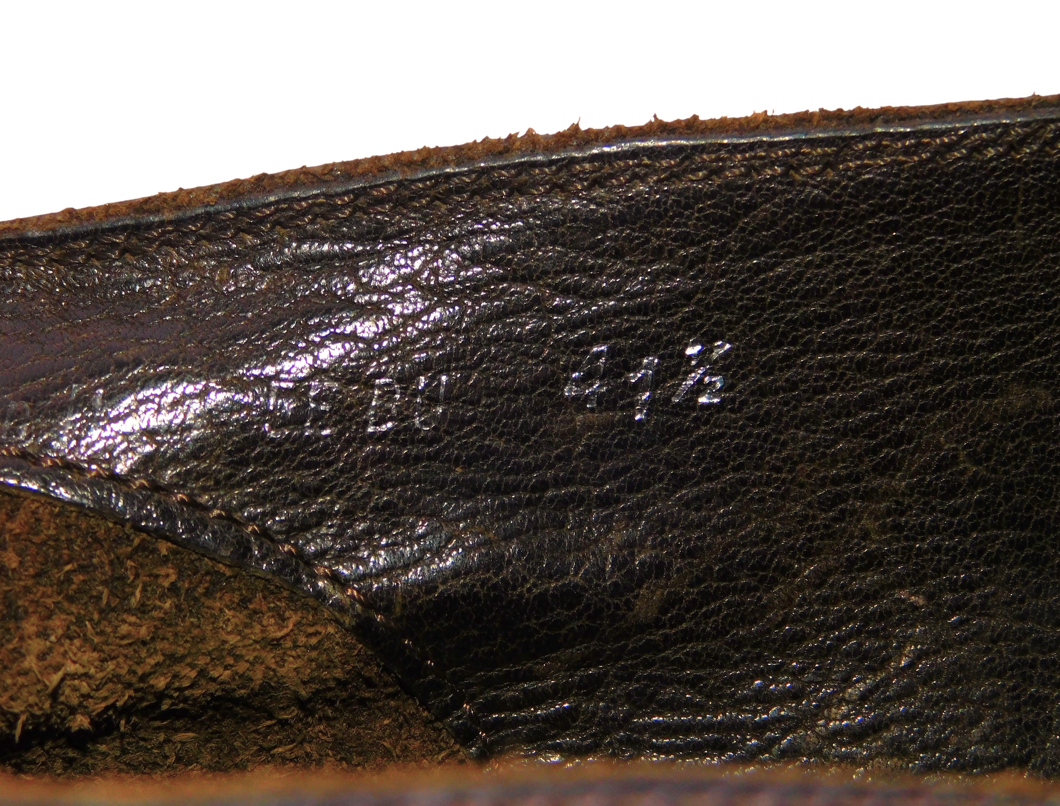 Dior brown leather loafers