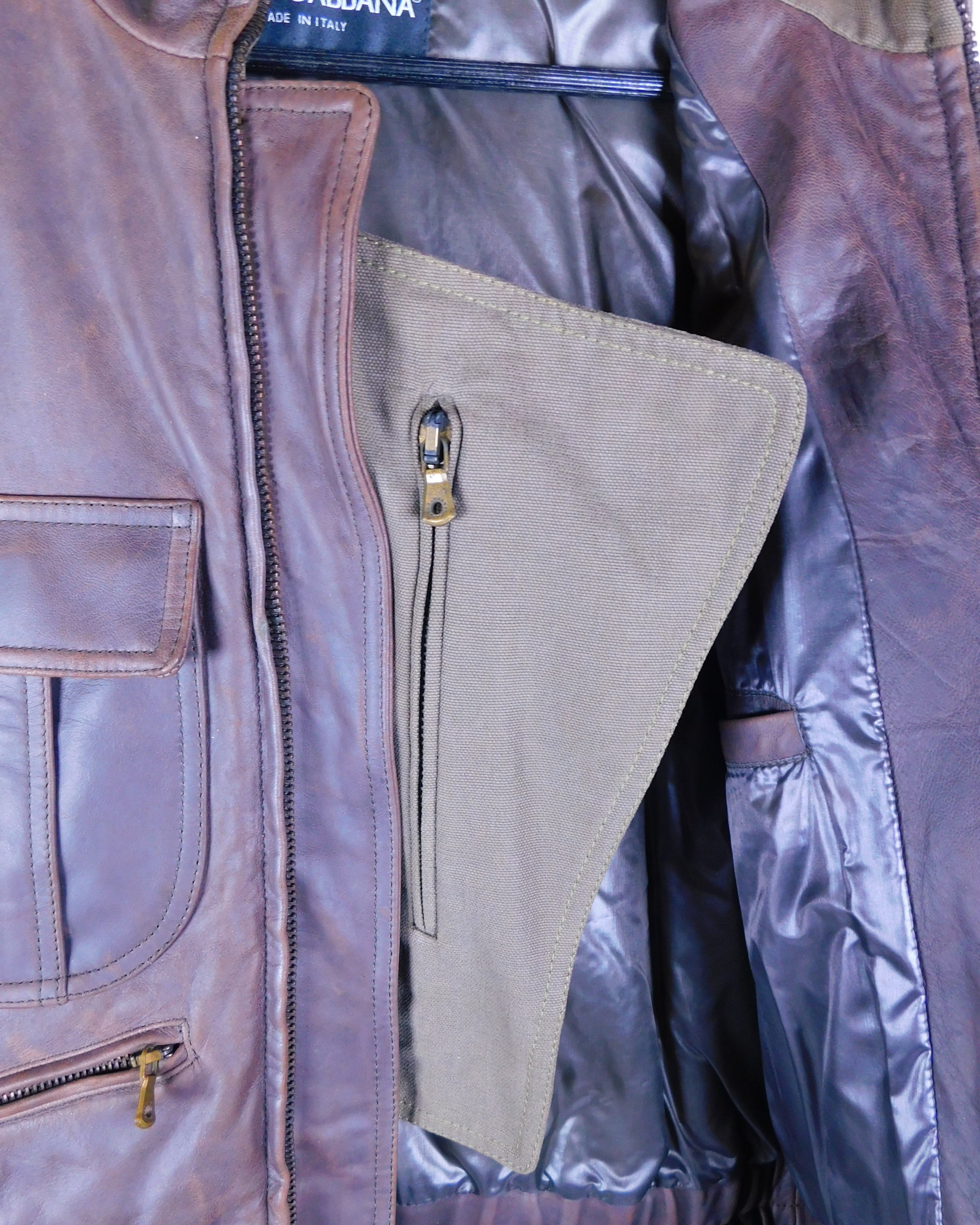 Dolce & Gabbana goatskin leather Jacket