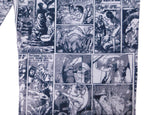 Jean Paul Gautier 90s Graphic cartoon comics print safe sex forever pants