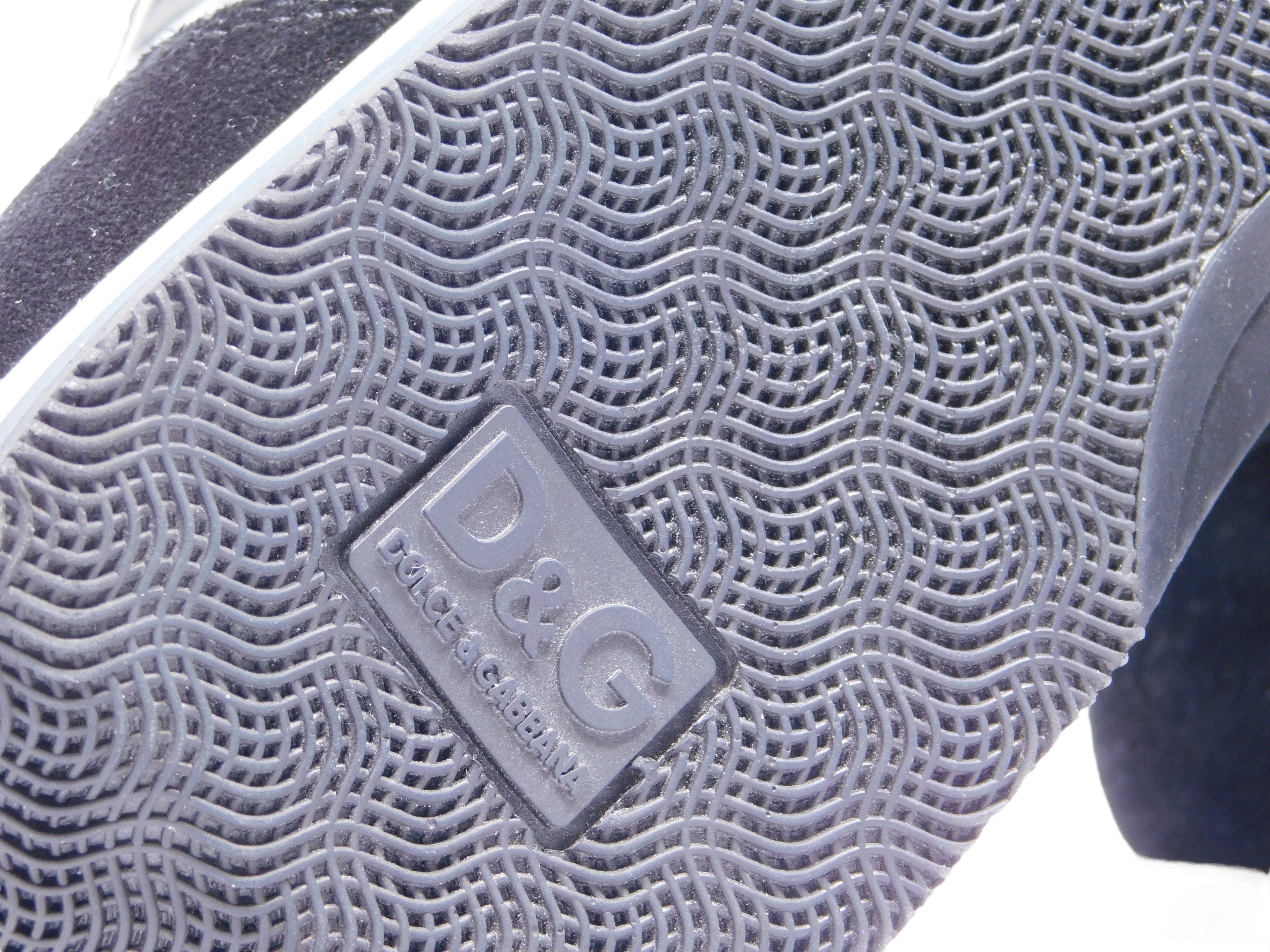 Dolce Gabbana leather suede sneakers shoes