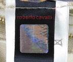 Roberto Cavalli Beige Pants with Tan Leather Panels