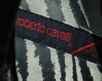 Roberto Cavalli black tall leather boots