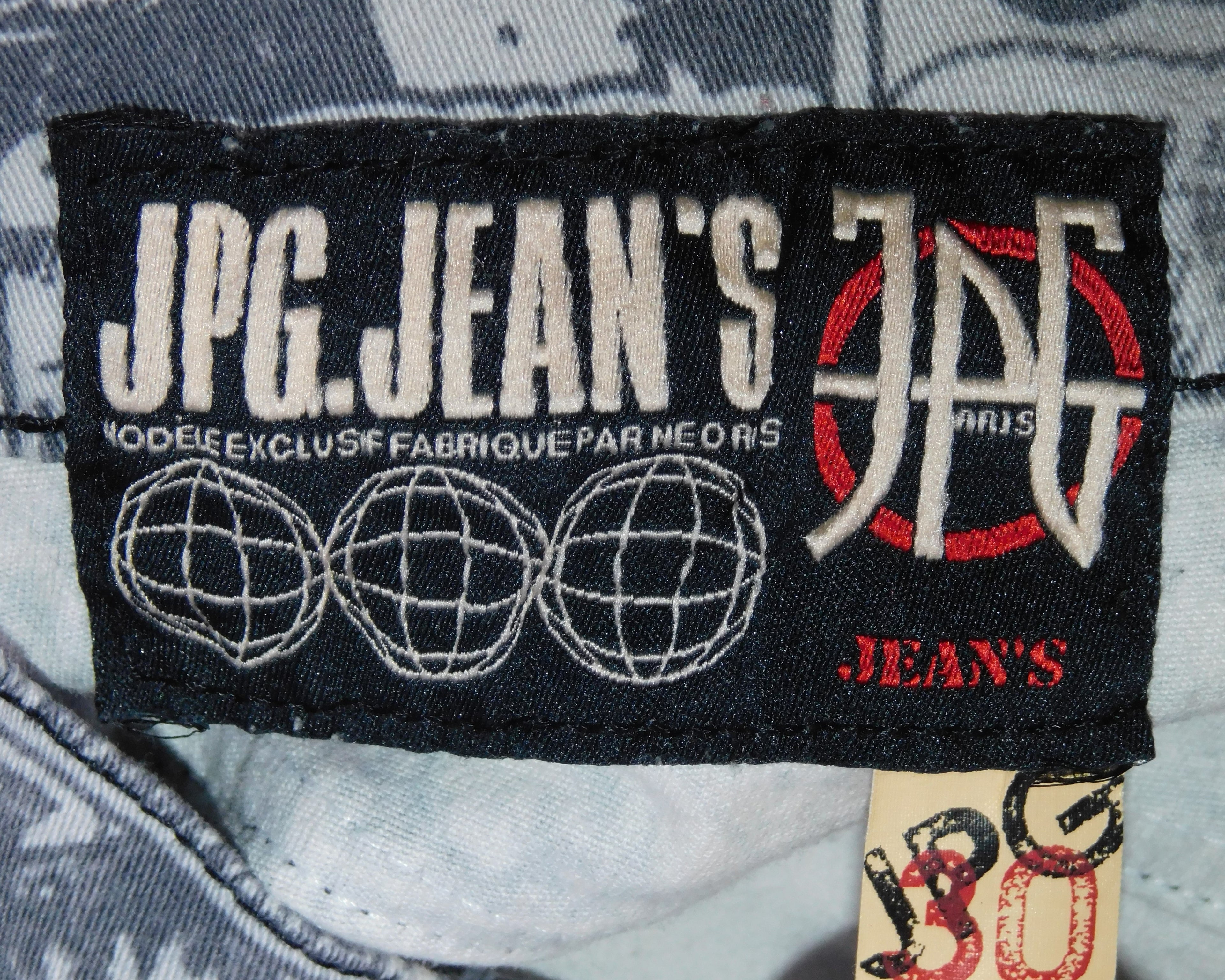 Jean Paul Gautier 90s Graphic cartoon comics print safe sex forever pants