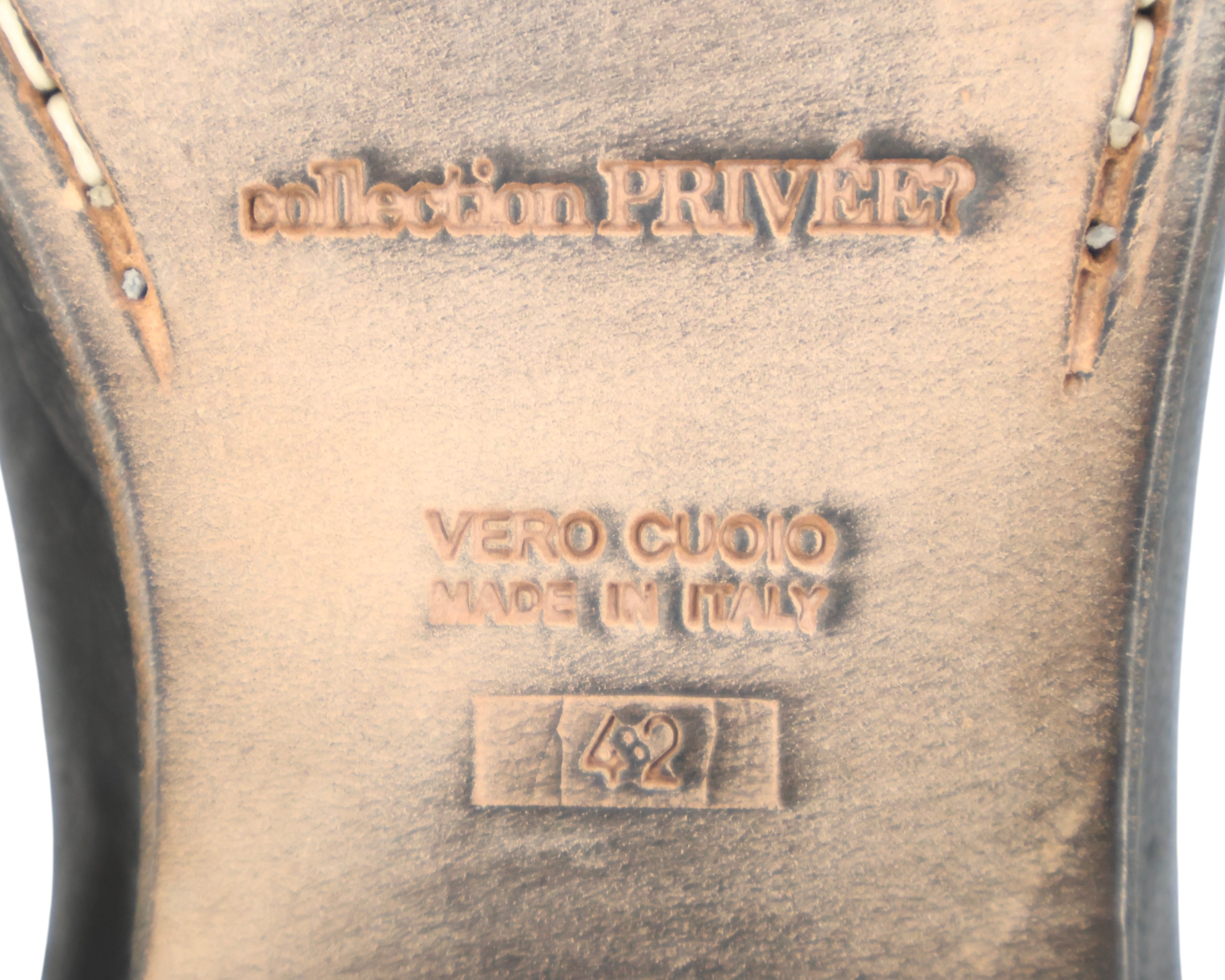 Collection PRIVÉE? Black leather shoes
