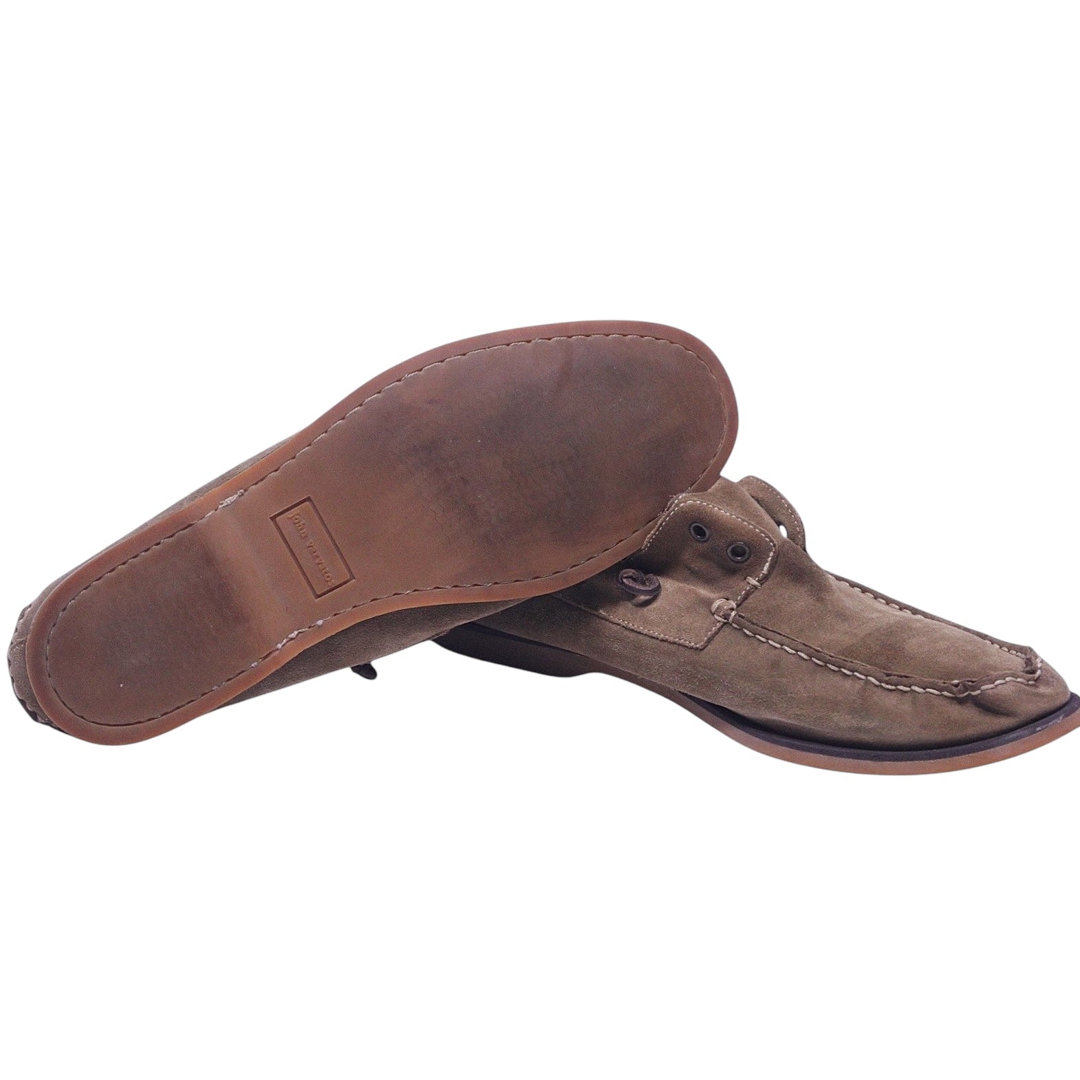 John Varvatos star USA brown boat shoes