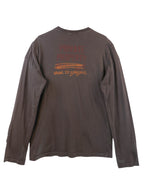 Dolce Gabbana long-sleeve brown shirt with flat patch pockets