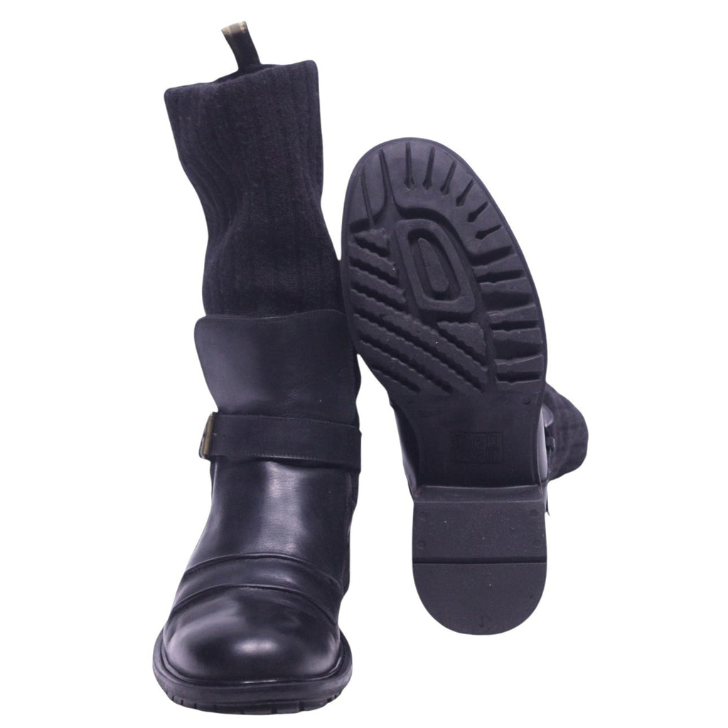 Roberto Cavalli Black leather boots
