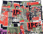 Jean Paul Gaultier 90 graphic print Anarchy punk pants