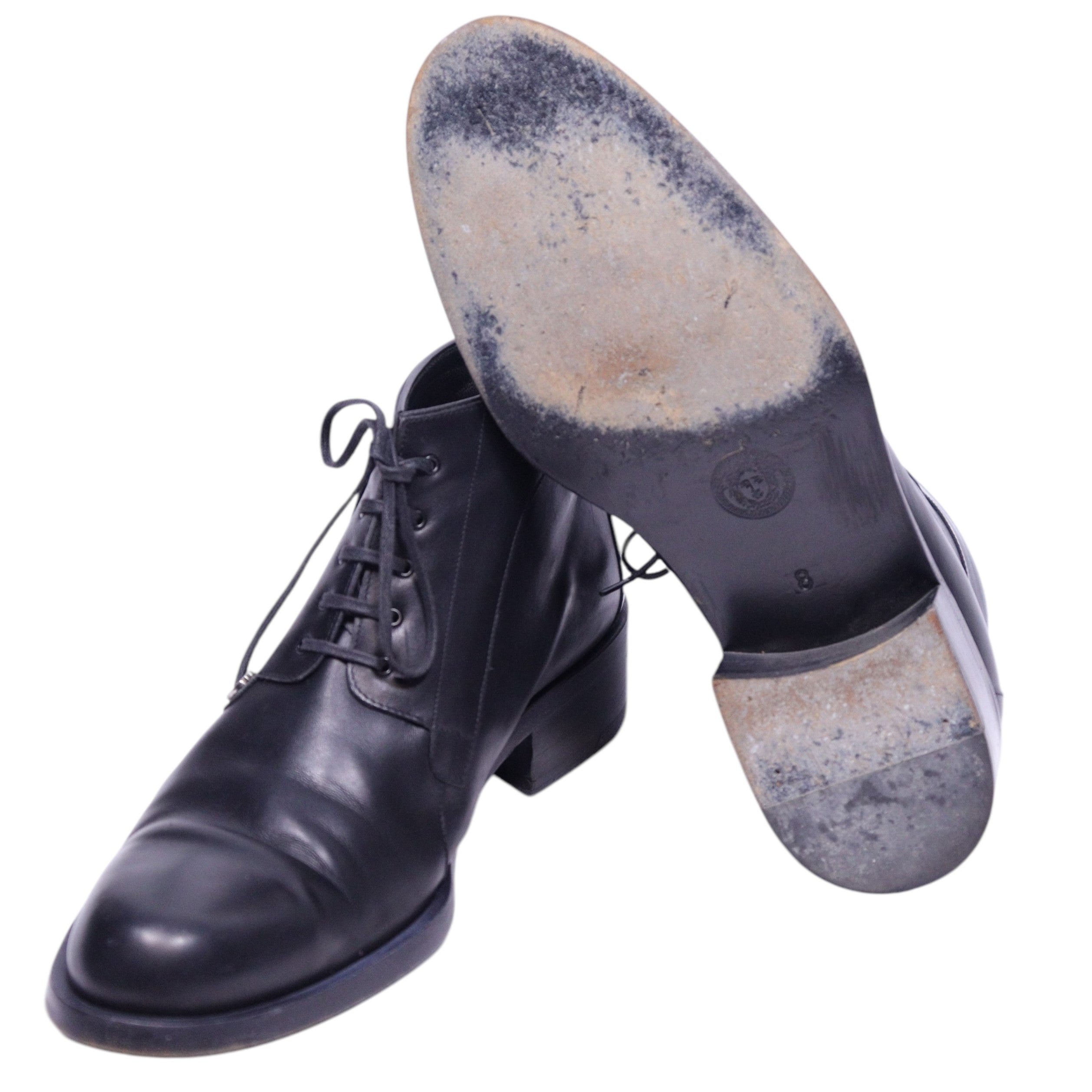 Gianni Versace classy black leather boots