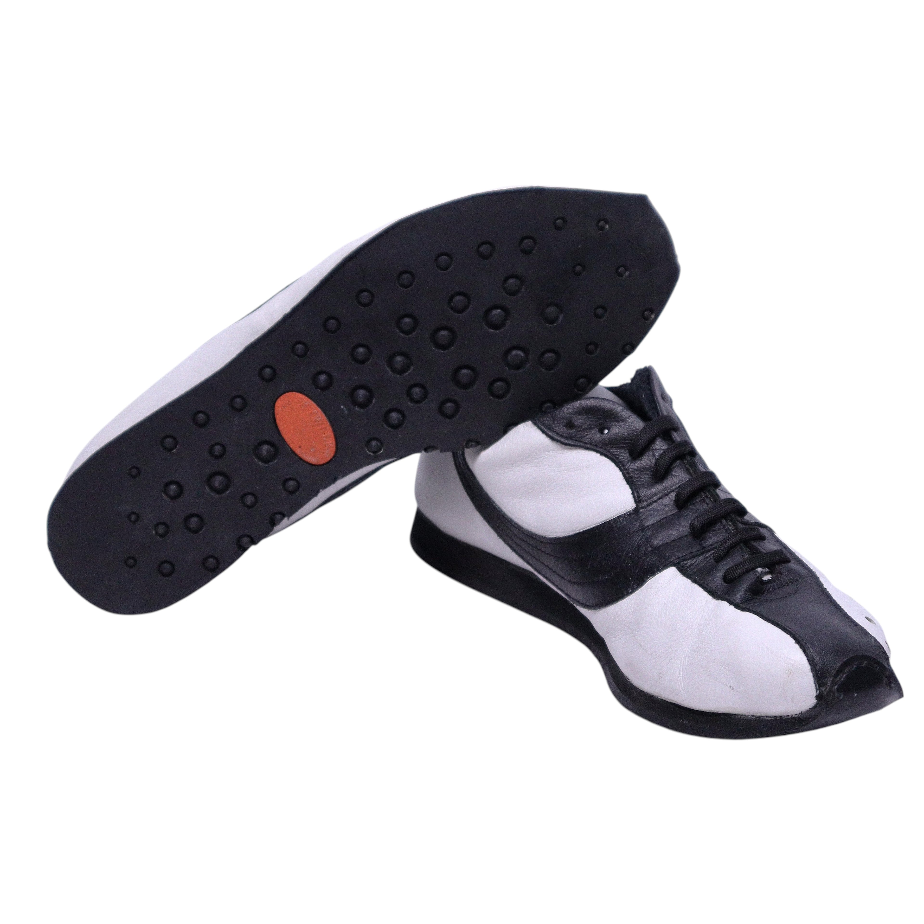 Dolce Gabbana black and white leather shoes