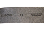 Roberto Cavalli brown leather belt with a silver buckle