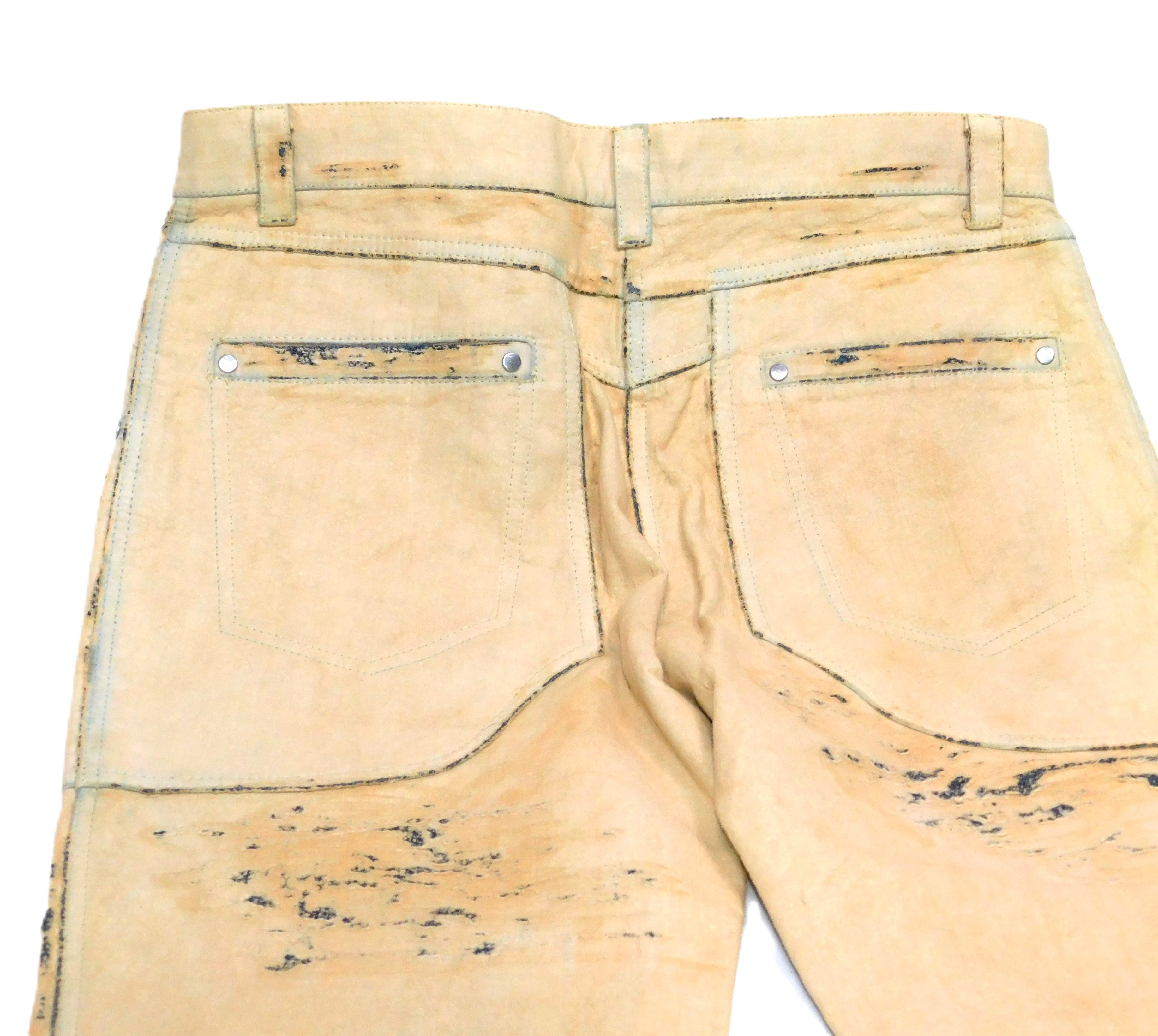 Just Cavalli beige scratches pants