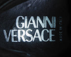 Gianni Versace classy black leather boots