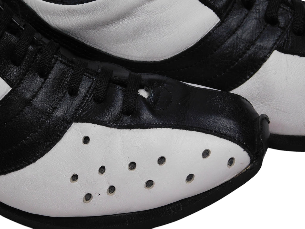 Dolce Gabbana black and white leather shoes