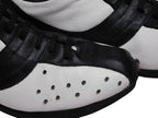 Dolce Gabbana black and white leather shoes