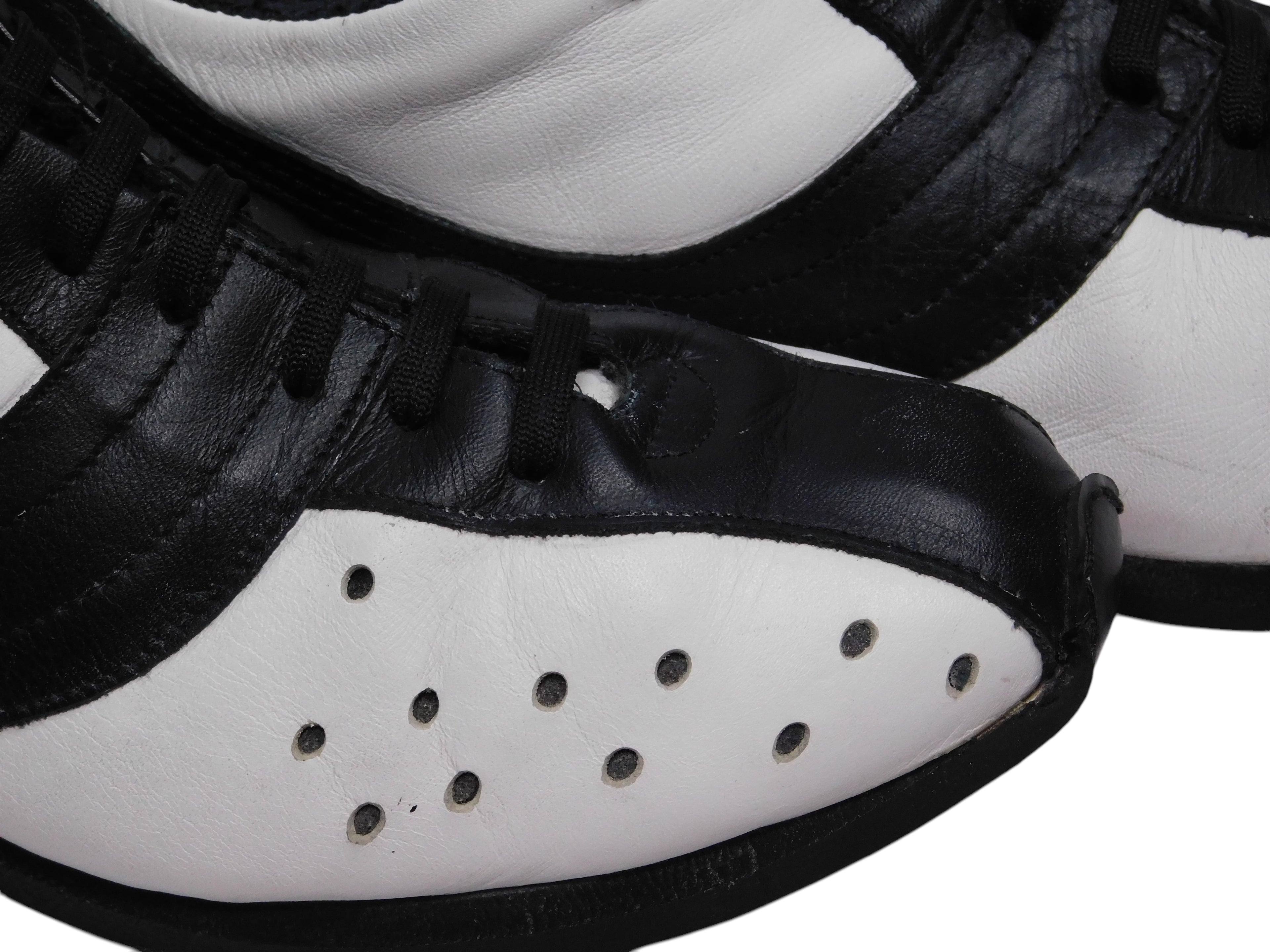 Dolce Gabbana black and white leather shoes