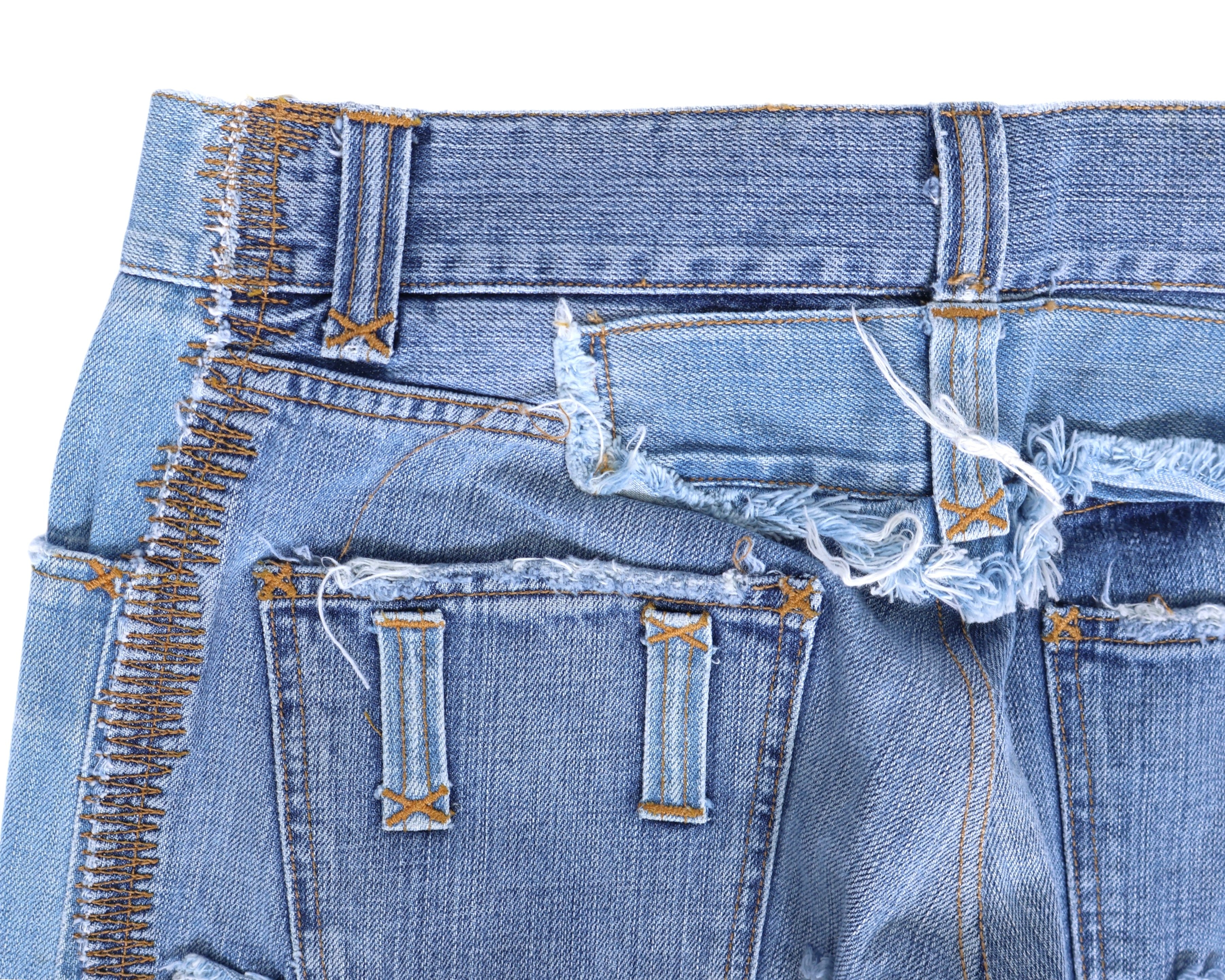 Dolce and Gabbana silver label ripped jeans