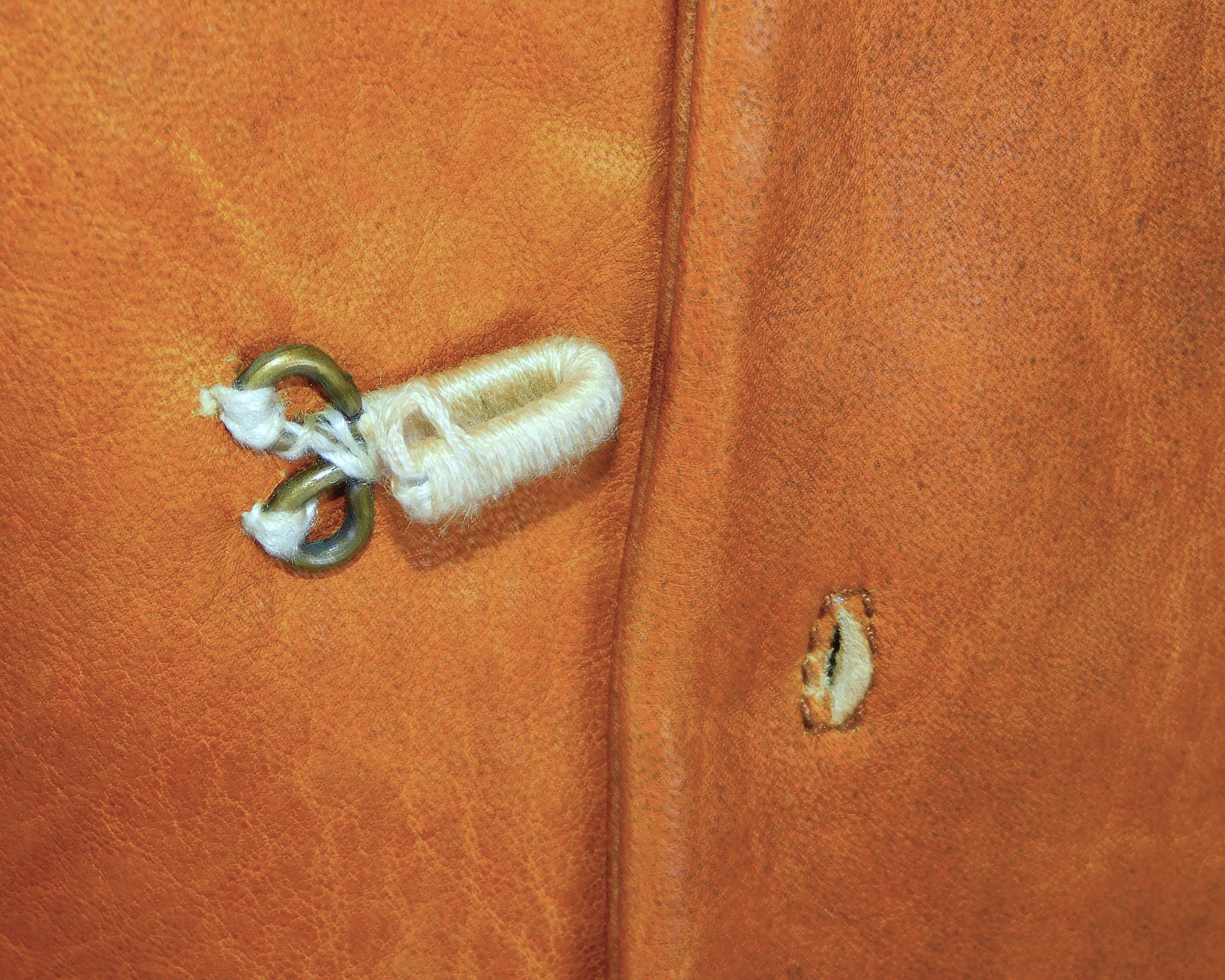 Roberto Cavalli brown leather jacket with embroidery