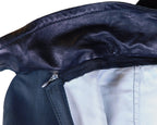 Gianfranco Ferre dark grey long leather jacket