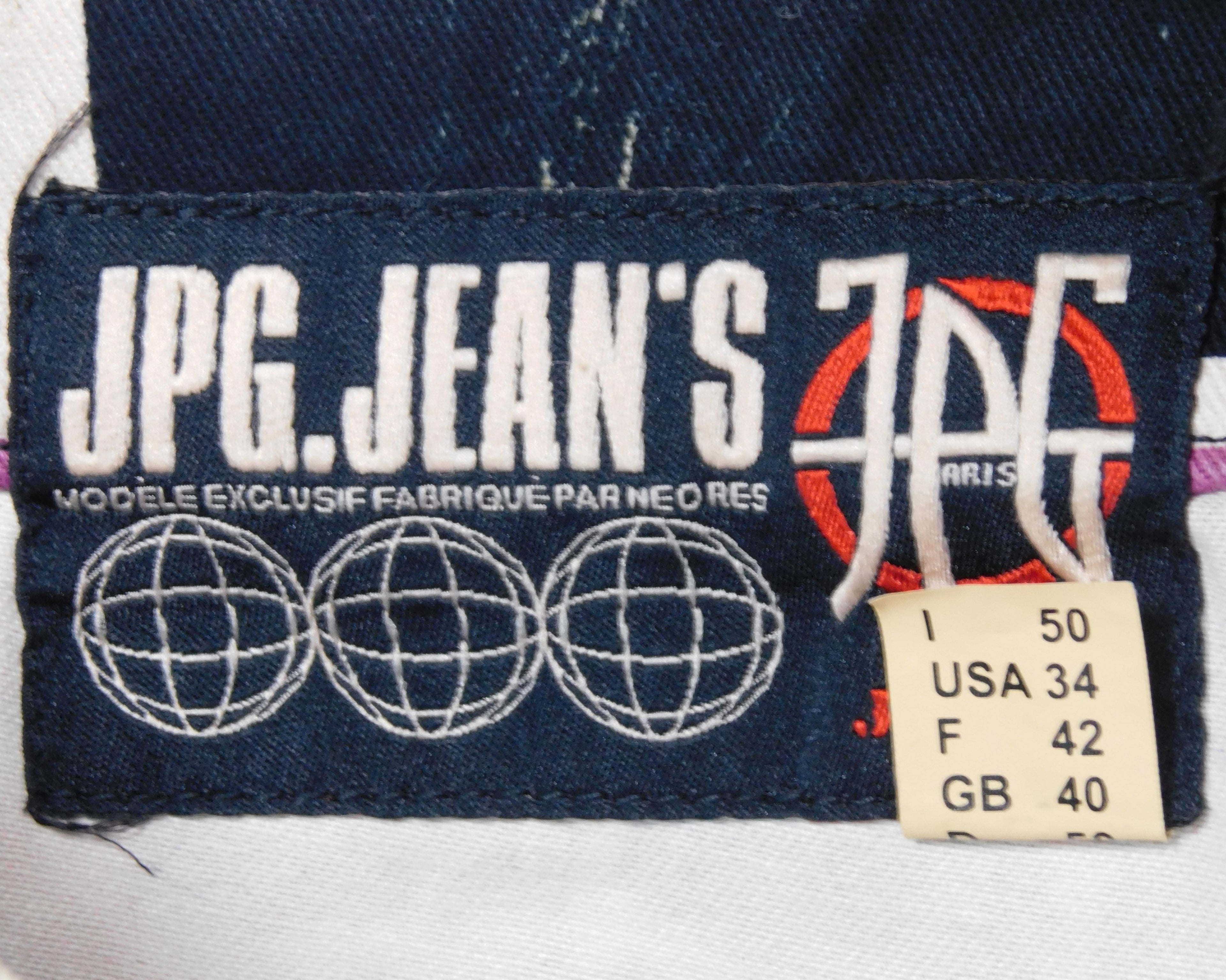 Jean Paul Gaultier 90 graphic print Anarchy punk pants