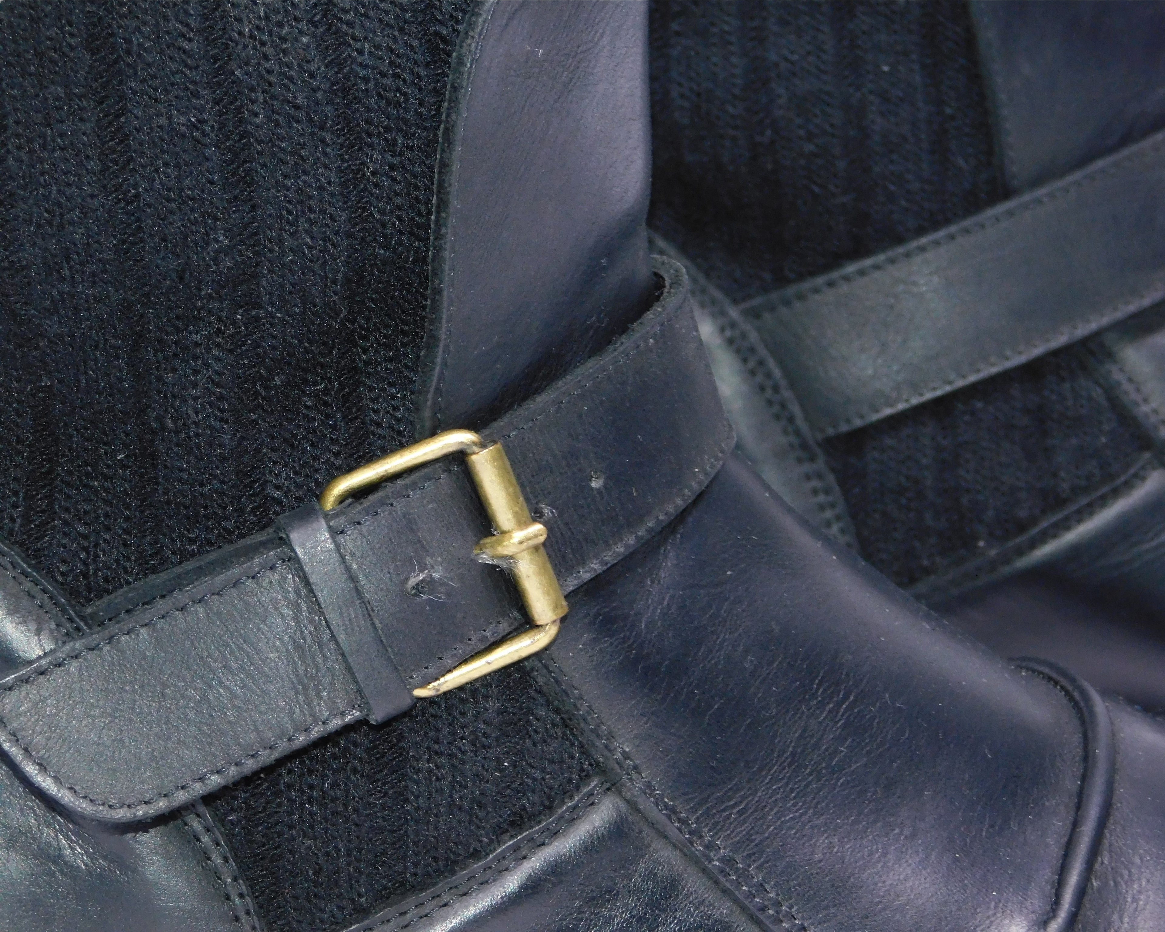 Roberto Cavalli Black leather boots
