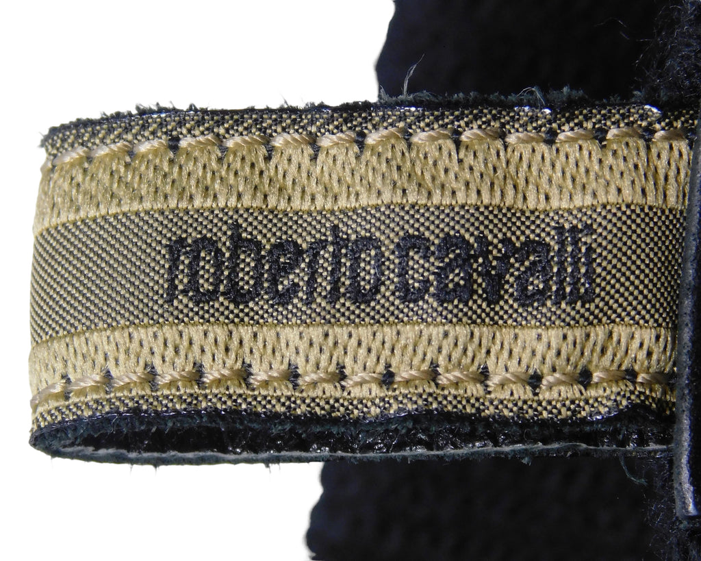 Roberto Cavalli Black leather boots