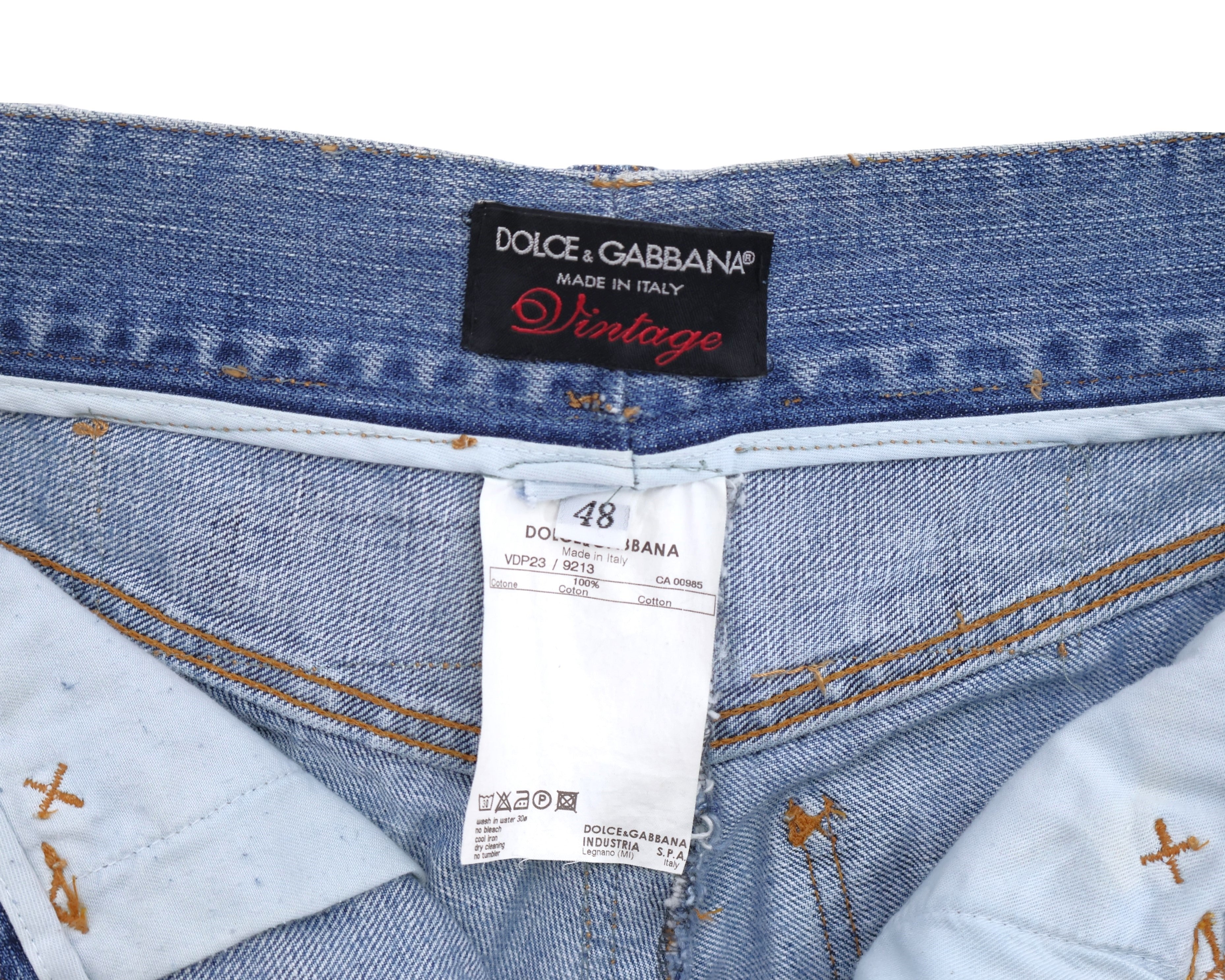 Dolce and Gabbana silver label ripped jeans