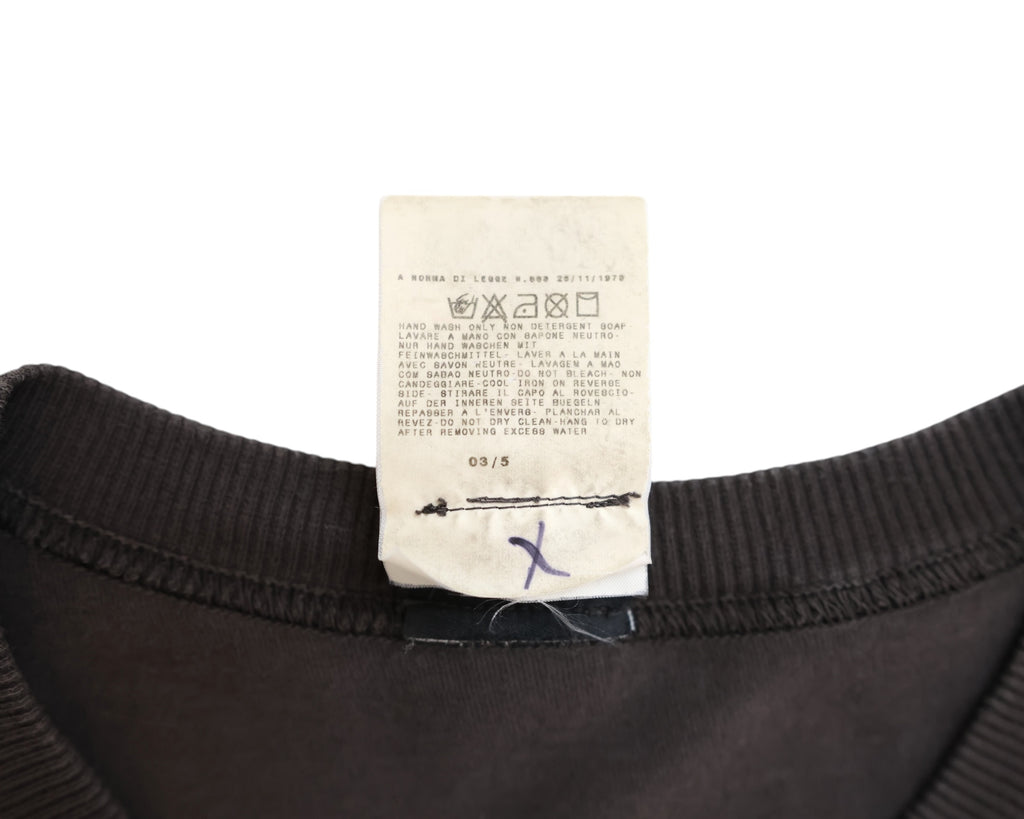Dolce Gabbana long-sleeve brown shirt with flat patch pockets