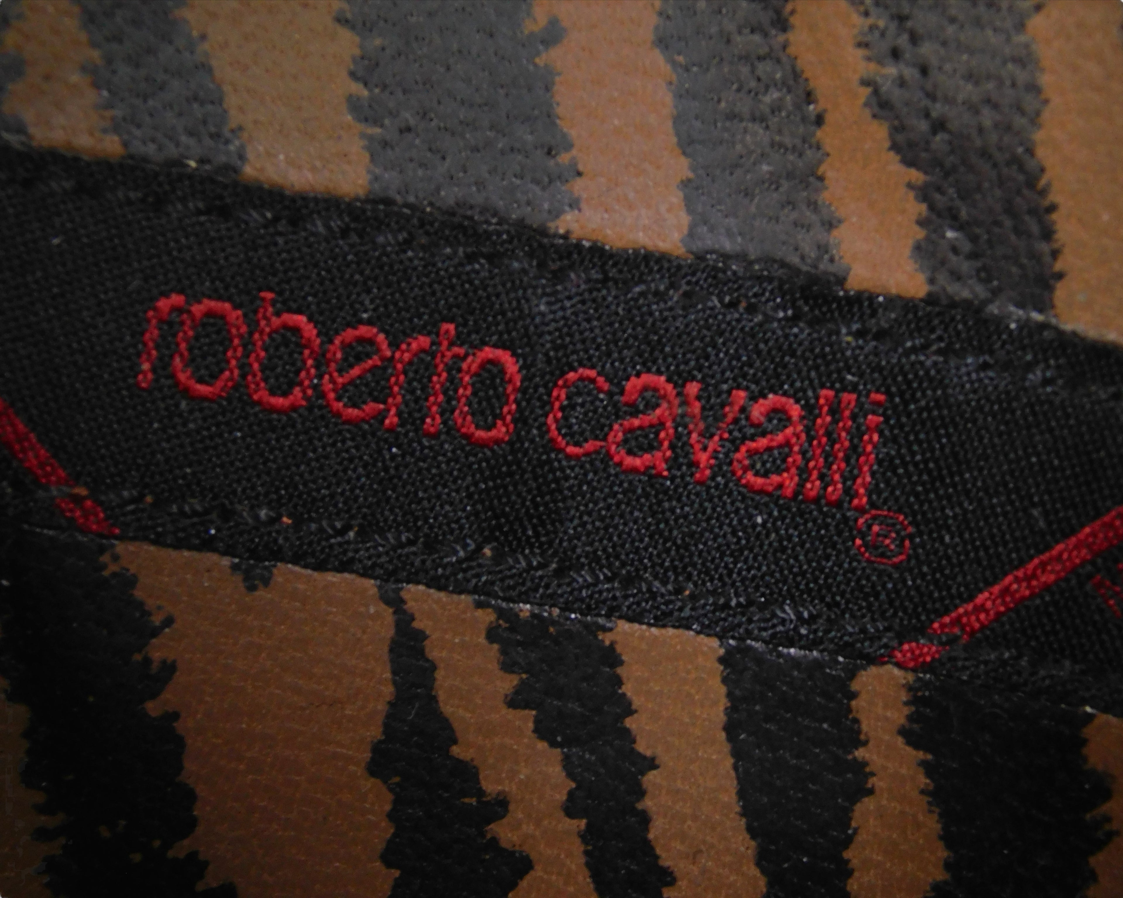 Roberto Cavalli Black leather boots