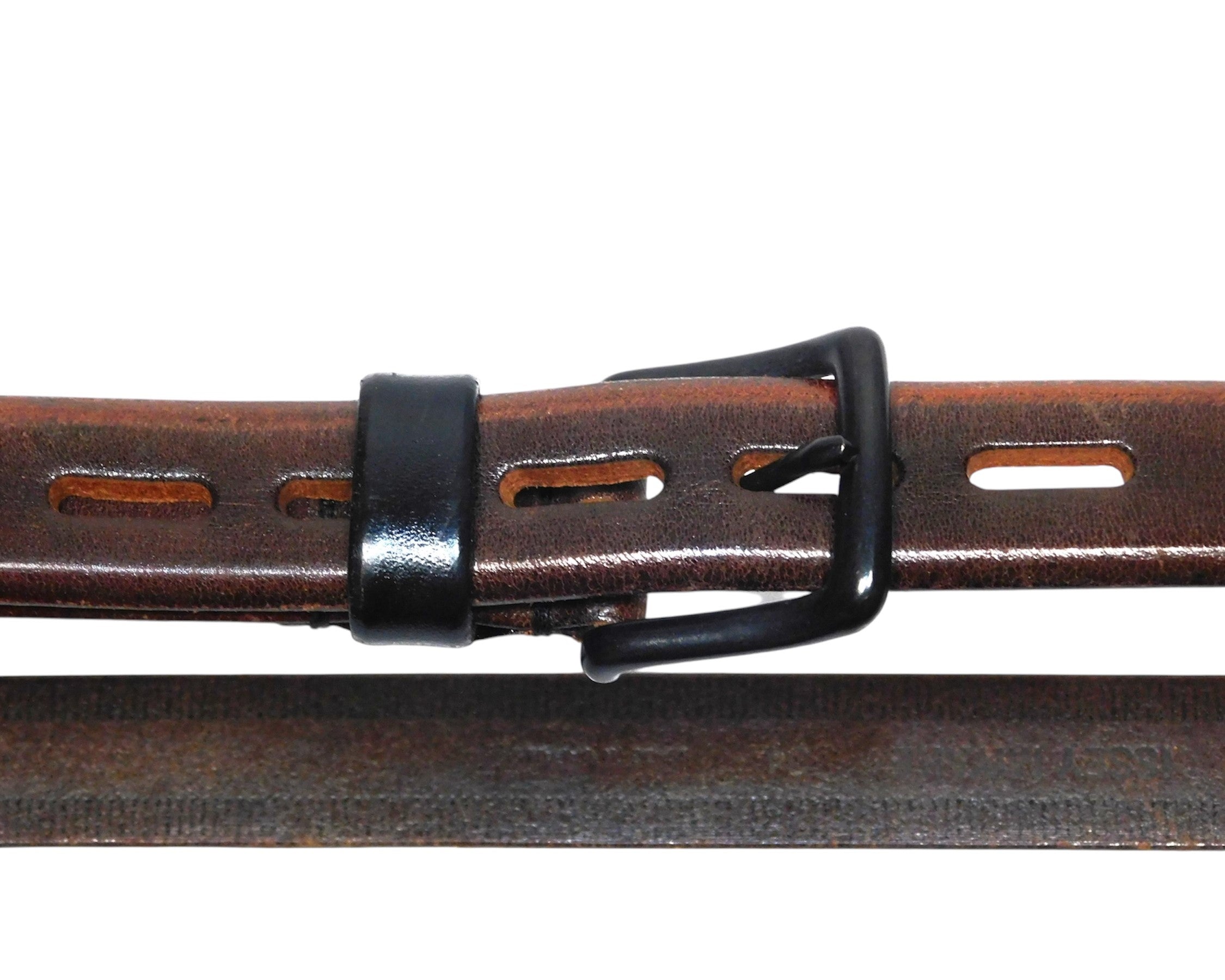 Issey Miyake brown leather belt