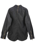 Dolce Gabbana black dress shirt with gold-tone zipper 2003/5