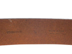 Roberto Cavalli brown leather belt with a copper buckle