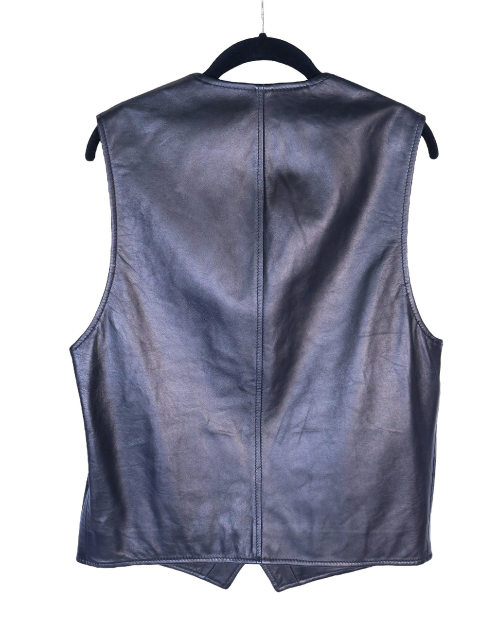 Dolce & Gabbana black leather vest