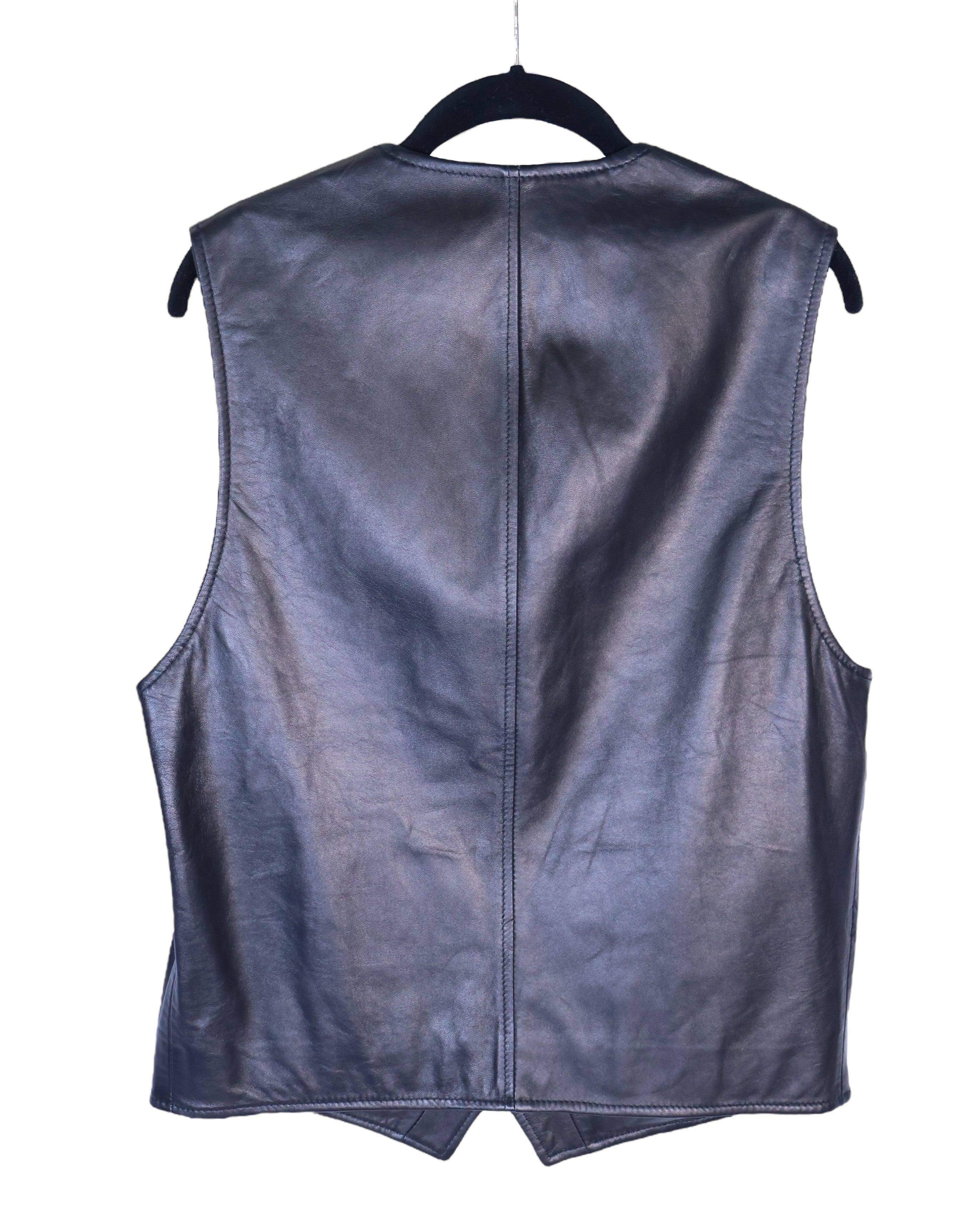 Dolce & Gabbana black leather vest