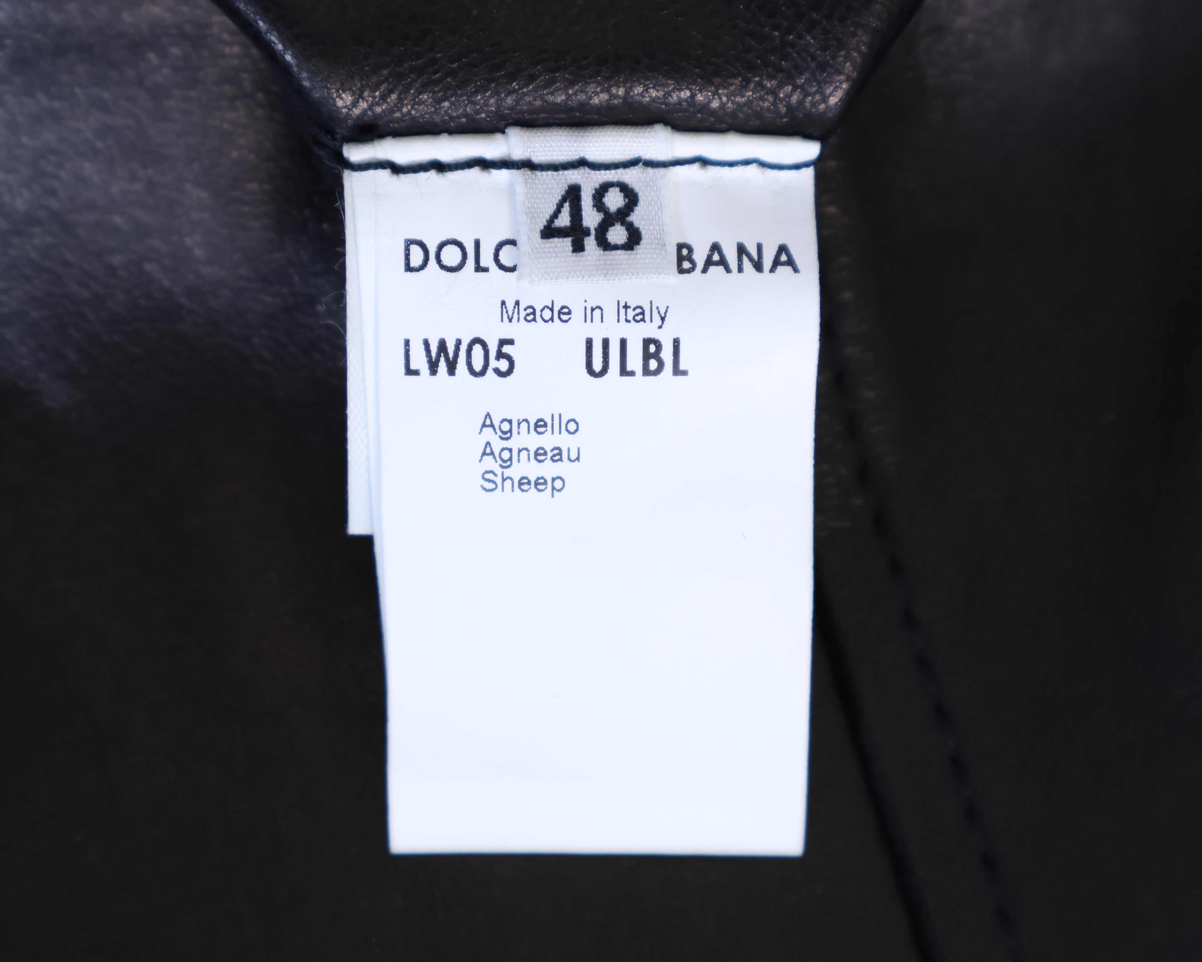 Dolce & Gabbana black leather vest