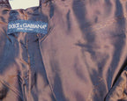 Dolce & Gabbana Distressed Brown Leather Pants