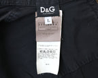 Dolce Gabbana black dress shirt with gold-tone zipper 2003/5
