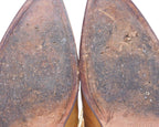 Roberto Cavalli tan beige leather santiag boots with stitching details