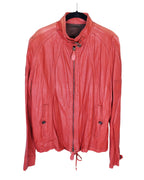 Roberto Cavalli red leather jacket